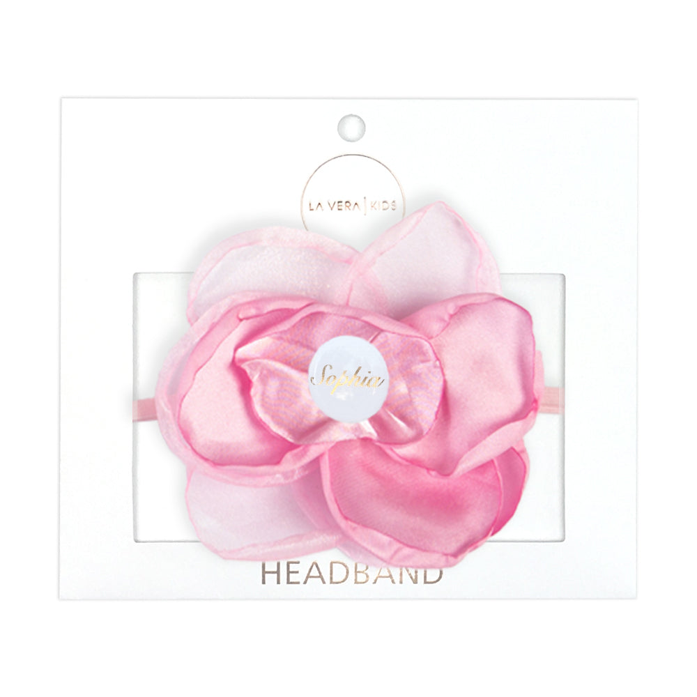 Personalised Pink Headband for Girls with Name