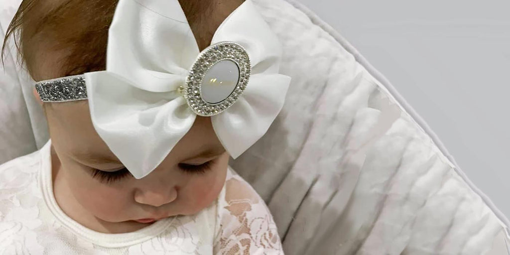 baby girls personalised headbands