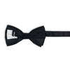 BOYS BLACK SATIN BOW TIE