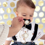 BOYS BLACK SATIN BOW TIE