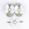 PERSONALIZED HEADBAND with Baby's Initial, Custom Personalised Newborn Gift - White Bow