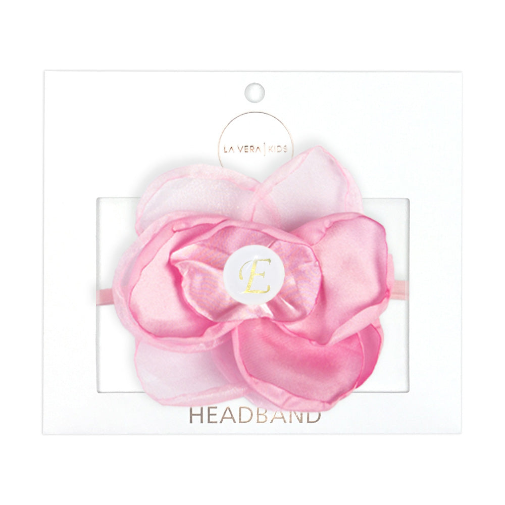 Personalised Pink Headband for Girls with Initial