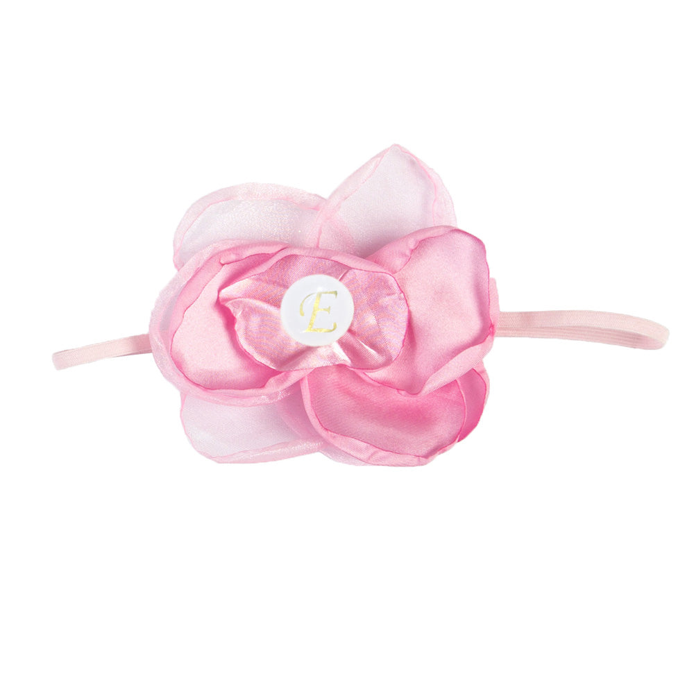 Personalised Pink Headband for Girls with Initial
